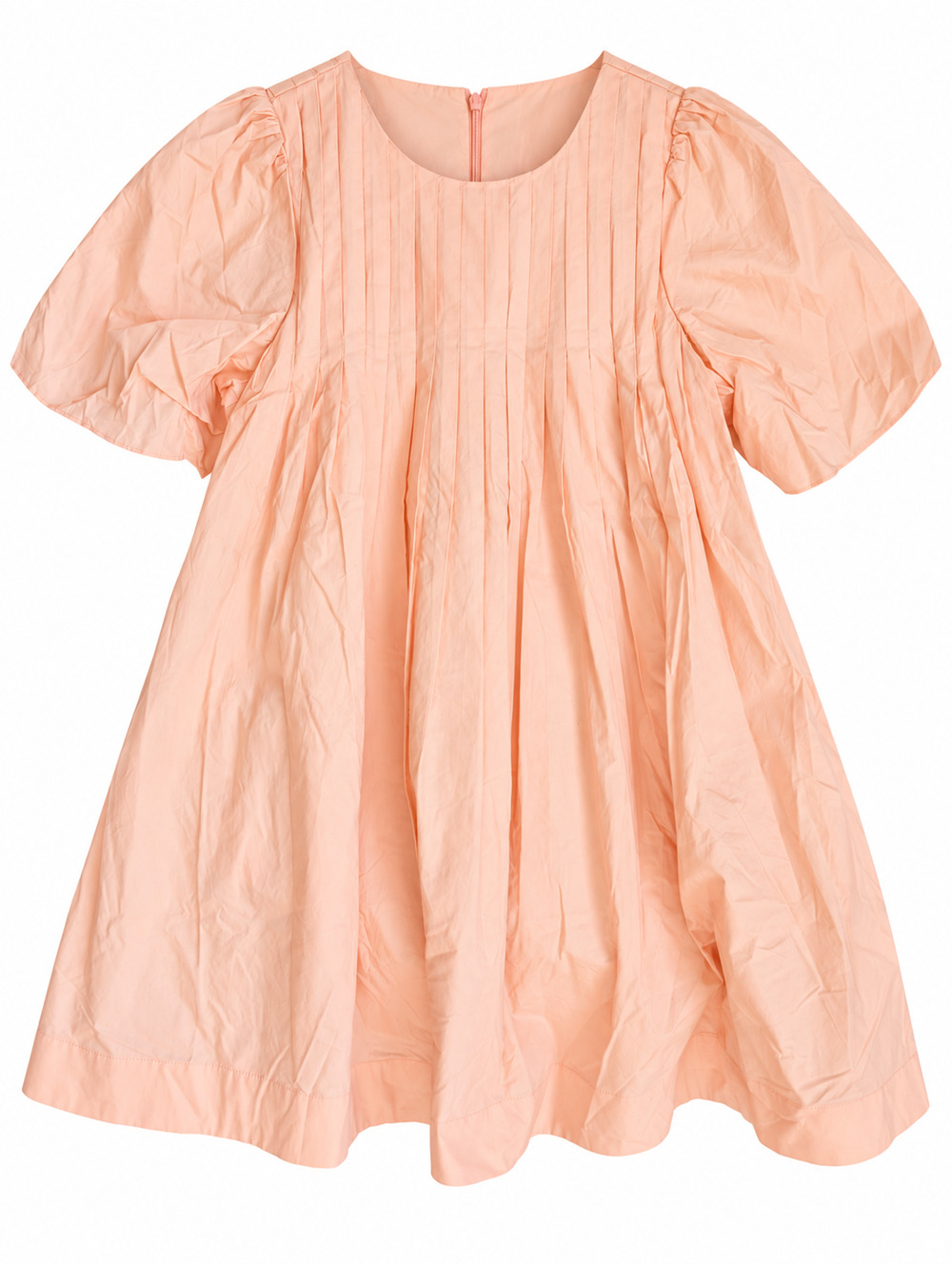 Bohme Dress Womens S Orange Puff Short Sleeve Cotton JOD1142-BH NWT
